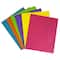 JAM Paper 9.5" x 11.5" Assorted Fashion Colors Plastic 2 Pocket School POP Folders with Clasps, 6ct.